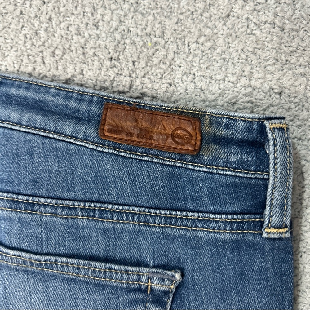 AG Adriano Goldschmied The City Short Rolled Hem Dark Blue Denim Shorts - Picture 9 of 12